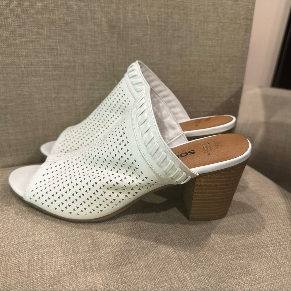 Women’s White Sonoma Vitalize Ortholite Slip-On Sandals, Size 9